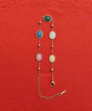 Anti Tarnish Bracelet - Multicolor Stones